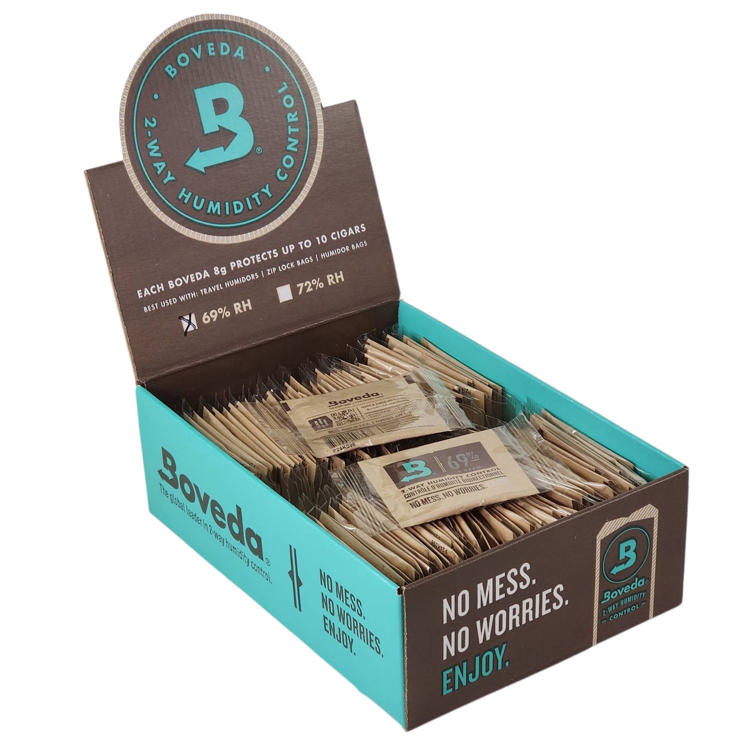 Boveda 2-Way Humidi Control 69% RH Levels | 8 Grams | 100 Count Display product image
